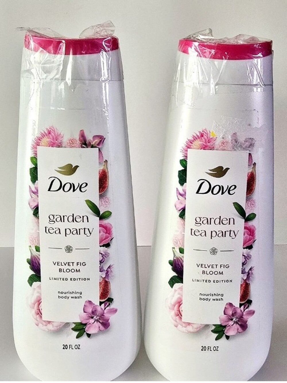 Dove Garden Tea Party Velvet Fig Bloom Nourishing Body Wash — Pink